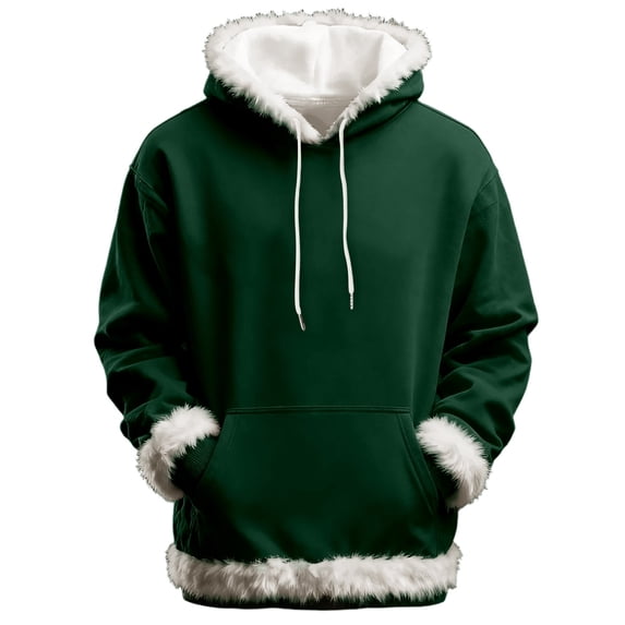 VNKIDY Women Fashion Hooded Sweatshirt Cozy Casual Pullover Soft Warm Winter Outerwear Tops For Daily Street Style Comfort Long Sleeve Solid Color Leisure Streetwear