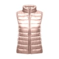 thumbnail image 1 of VNKIDY Women Outerwear Vests Lightweight Warm Puffer Stand Collar Vest Zip Up Sleeveless Down Gilet For Autumn Winter Casual Style Casual Outerwear, 1 of 3