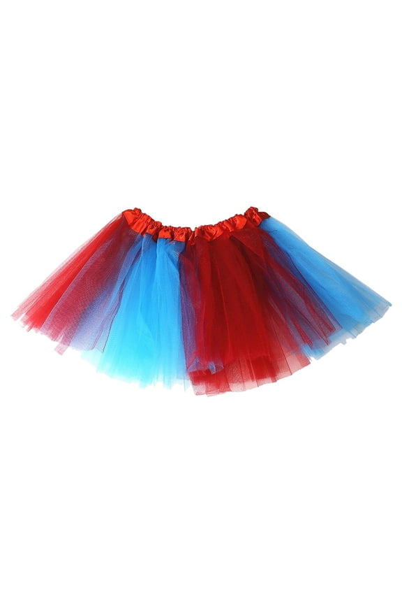 Women's Carnival Color Block Tulle Skirt Multi Color Panel Fluffy High Waist Short Skirt For Party Casual Festival Wear Soft Bottoms