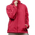 thumbnail image 1 of VNKIDY Women's Coat Autumn Winter Solid Color Hooded Windbreaker Long Sleeve Zipper Practical Sleek Style Coat For Casual Daily Streetwear Activities Fashionable Outerwear, 1 of 4