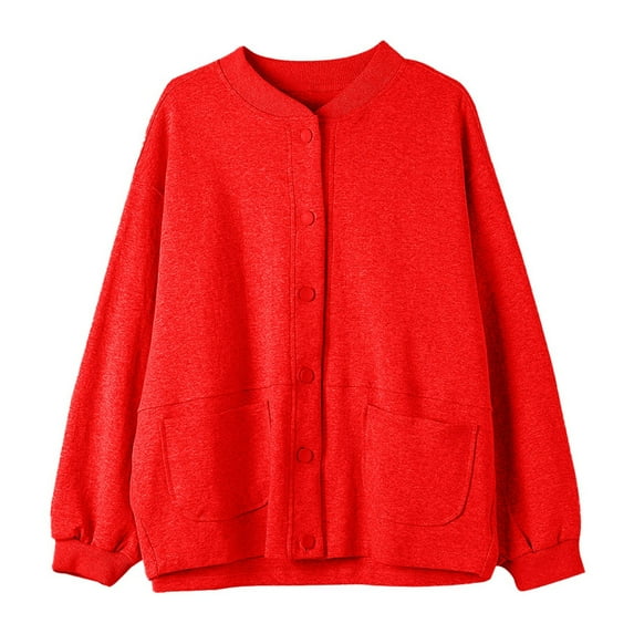 VNKIDY Women's Sweatshirt Solid Color Oversized Soft Pullover Long Sleeve Crewneck Loose Fit Sweatshirts For Autumn Winter Relaxed Fit Tops