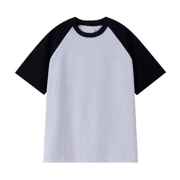 VNKIDY Women's T-Shirt Color Block Raglan Short Sleeve Tees Crewneck Relaxed Fit Casual Basic Top For Daily Layering Wear Versatile Top