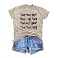 thumbnail image 1 of VNKIDY Women's T-Shirt Vintage Cow Print Short Sleeve Tees Crewneck Casual Lightweight Breathable Loose Fit Top For Daily Outdoor Wear Versatile Top, 1 of 2