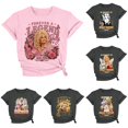 thumbnail image 1 of VNKIDY Womens Dolly Shirt Short Sleeve Crew Neck Parton Memorial T Shirts Stylish Country Music Legend Graphic Tees Country Concert Soft Fall Clothes For Women,Size S, 1 of 6