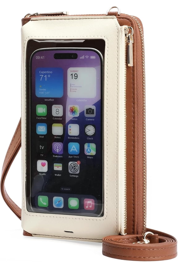 Phone Purse Crossbody Bags for Women Small Travel Wallet Touch Screen RFID Blocking