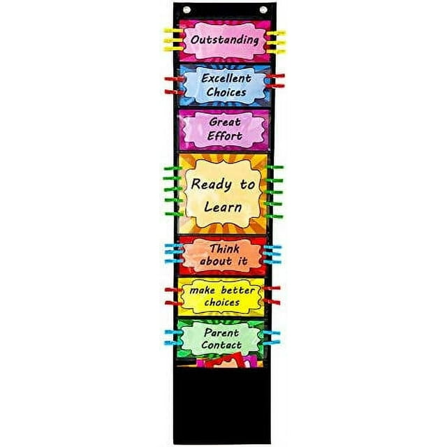 VNOM Student Behavior Clip Chart for Classroom Management Kids Reward
