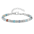 thumbnail image 1 of VNOX Beaded Bracelets for Women - Silver and Gold Boho Bracelets, Trendy Jewelry Gifts for Lover, Mom, Friends-LAN Dongling Stone, 1 of 5