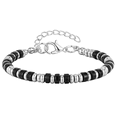 thumbnail image 1 of VNOX Beaded Bracelets for Women - Silver and Gold Boho Bracelets, Trendy Jewelry Gifts for Lover, Mom, Friends-Obsidian, 1 of 5