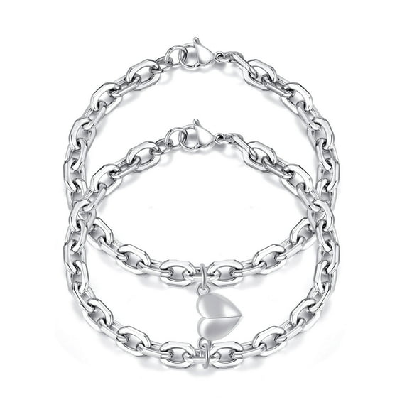 VNOX Bracelet for Couple - Personalized Bracelet, Braided Rope His and Her Bangle, Adjustable Friendship Bracelets for Sister BF GF, Pinky Promise Couple Bracelets Gifts