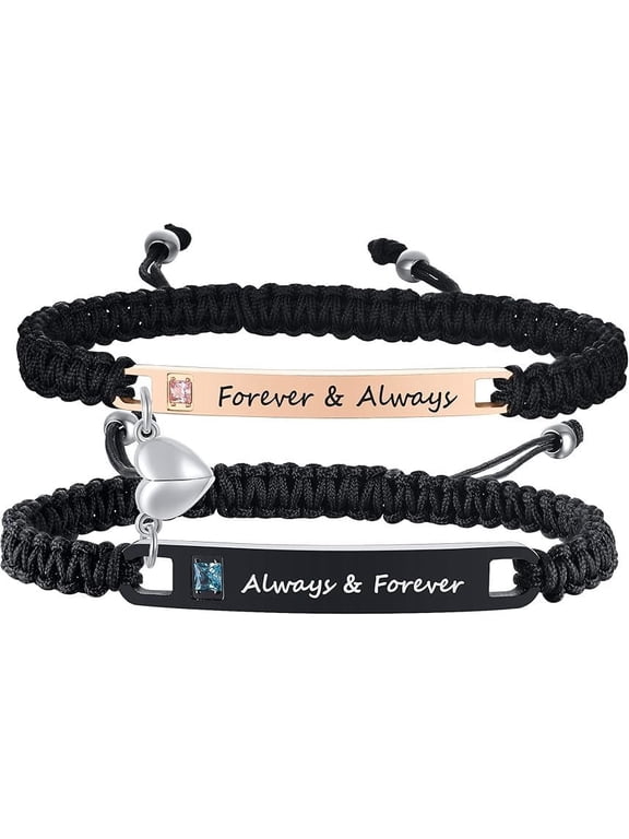 Personalized Couple Bracelet Couple Bracelets Set Mutual Attraction Relationship Bracelet Personalized Gift for Men Women