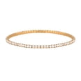 thumbnail image 1 of VNOX Round Cut - Cubic Zirconia - Birthstone Tennis Bracelet Eternity Design - Gold Plating, Female, Adult, 1 of 2