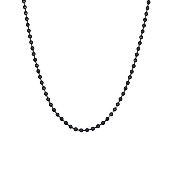 VNOX Tag Chain Necklace - Stainless Steel Military Tag Chain for Men Women Bead Ball Necklace 24-28 Inches
