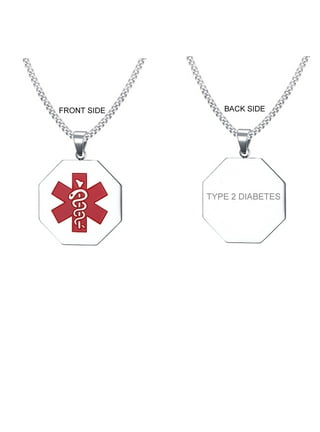 Diabetic necklace walmart best sale