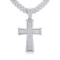 thumbnail image 1 of VNOX VNOX Mens Womens Large Cross Necklace with Stainless Steel Cubic Zirconia Inlay Diamond Pendant and Iced Out Cuban Chain Miami Style Hip Hop Jewelry Christmas Costume, 1 of 8
