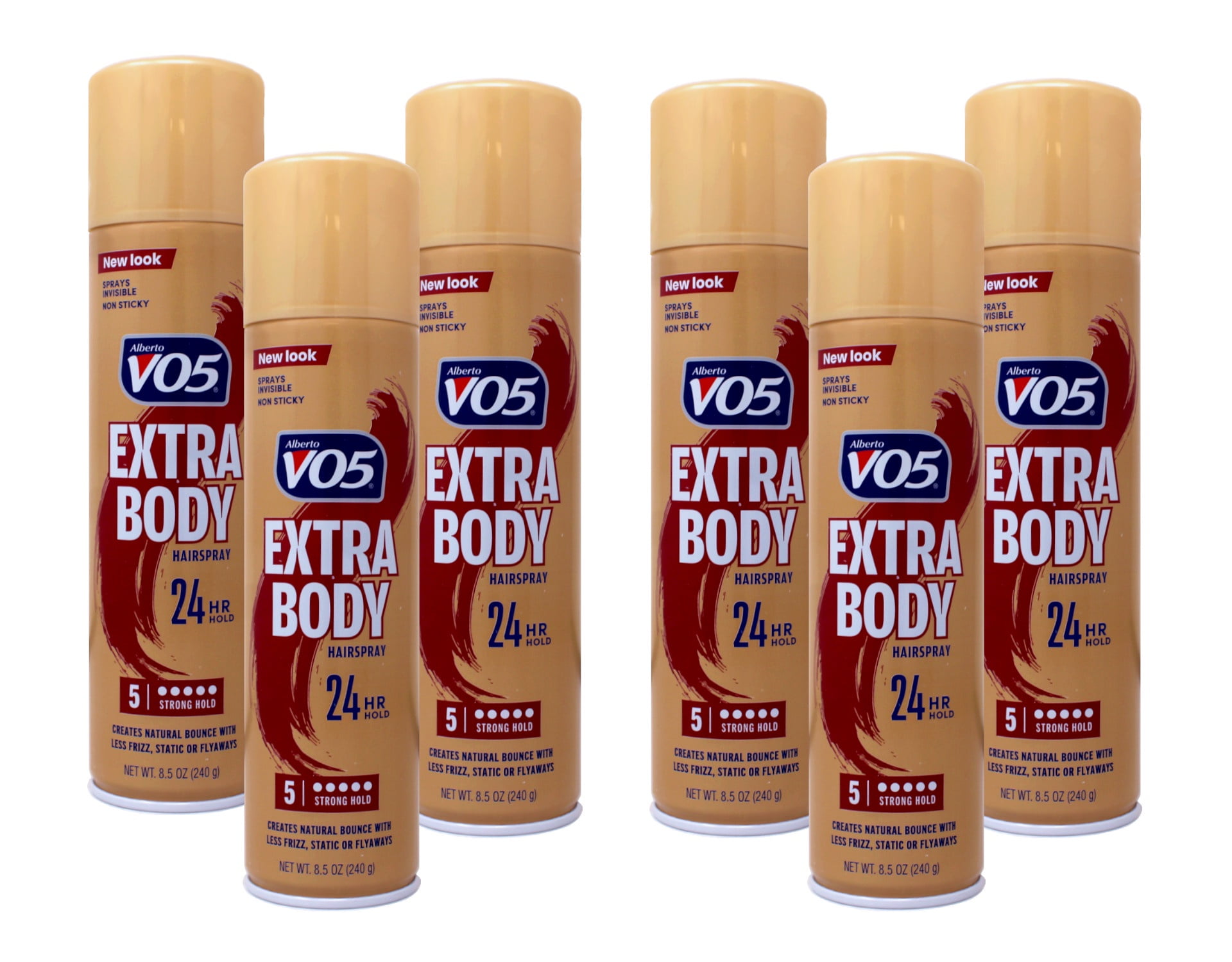 VO5 Crystal Clear Hairspray, Extra Body 8.5 oz (Pack of 6)
