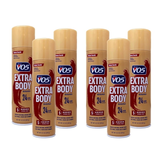 VO5 Crystal Clear Hairspray, Extra Body 8.5 oz (Pack of 6)