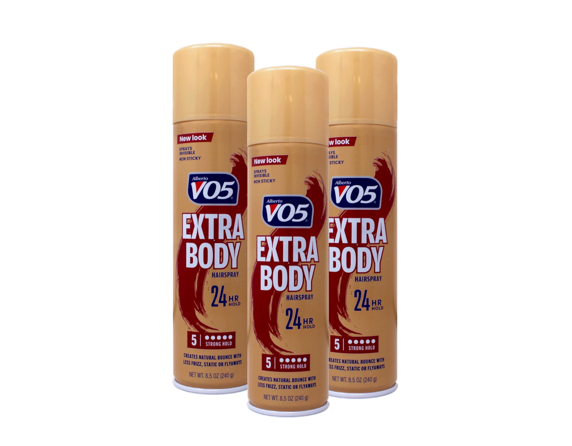 VO5 Hairspray Extra Body Crystal Clear 8.5 oz (Pack of 3)