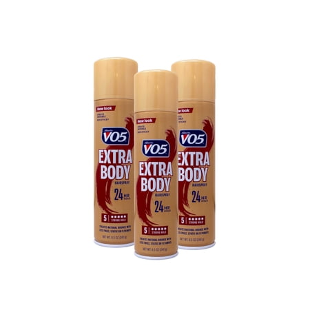 VO5 Hairspray Extra Body Crystal Clear 8.5 oz (Pack of 3)