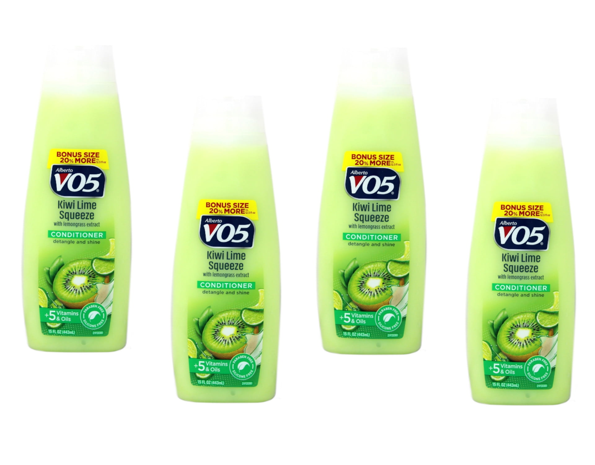 4 Pack VO5 Herbal Escapes Kiwi Lime Squeeze Clarifying Conditioner