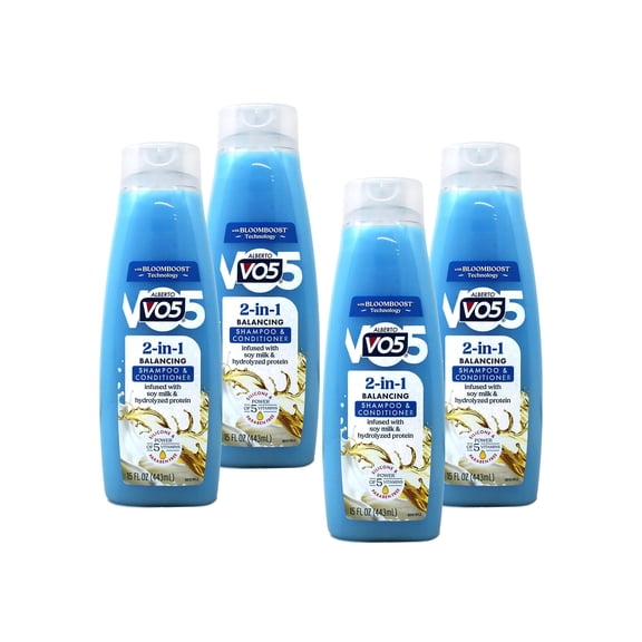 VO5 Moisturizing Shampoo + Conditioner  Long-Lasting Scent 12.5 oz, 4-Pack