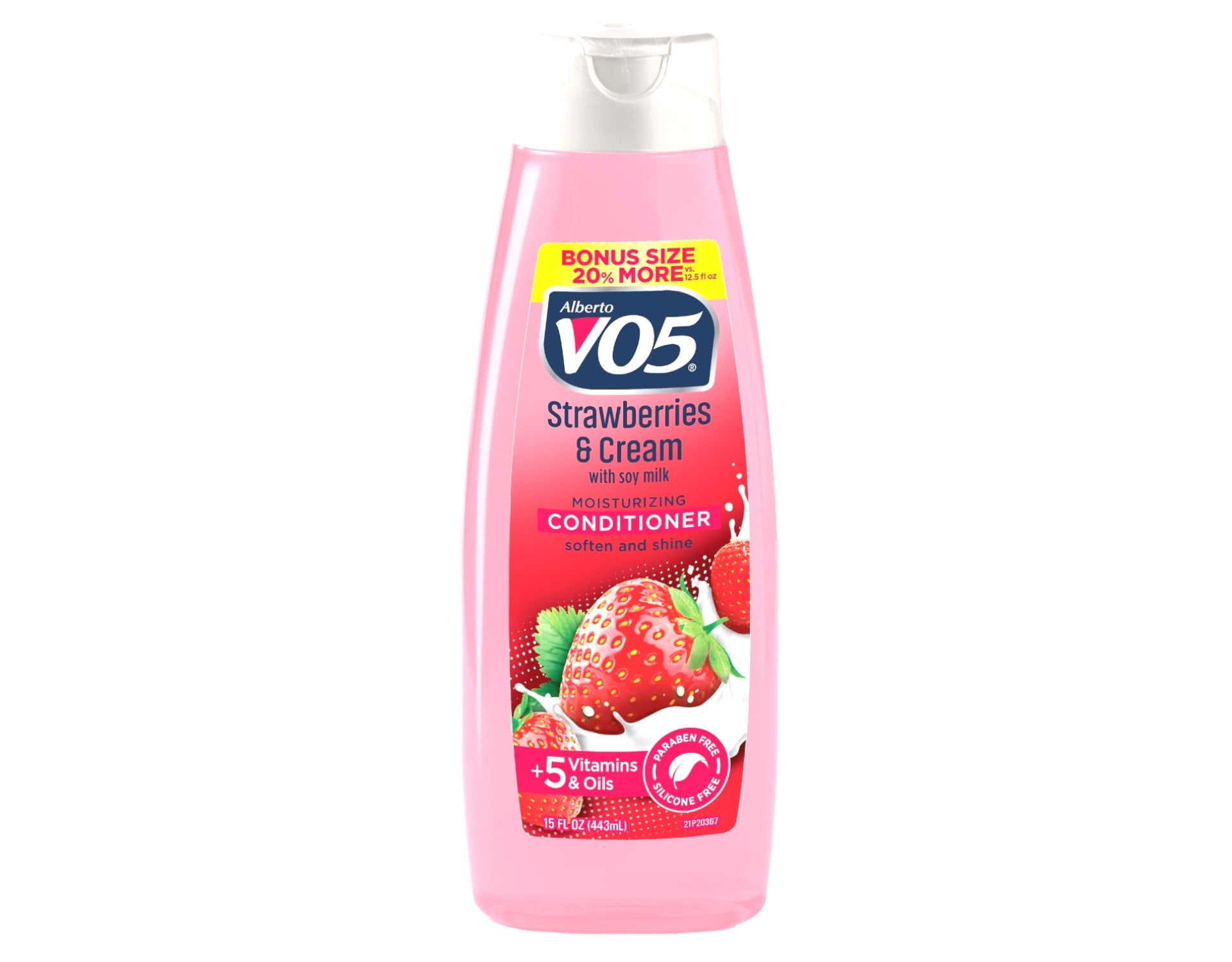 VO5 Strawberries & Cream Soy Milk Protein Soft & Shine Conditioner, 15 oz