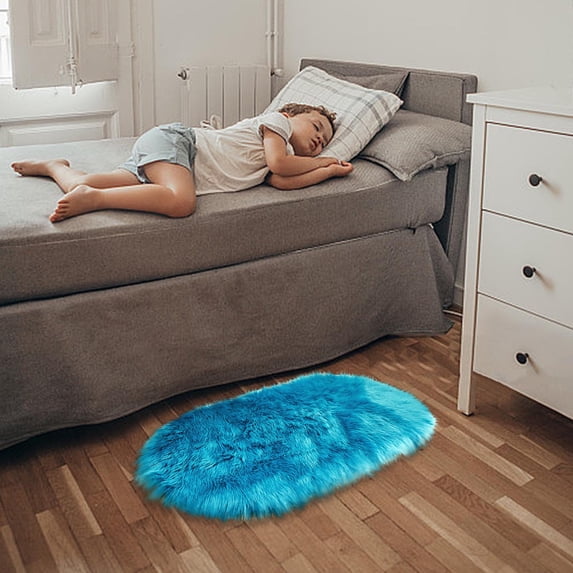 VOAVEKE Area Rugs for Bedroom Living Room, Soft Shag Carpet, Super Soft Faux Sheepskin Area Rugs For Bedroom Floor Carpet Faux Rug Bedside Rugs