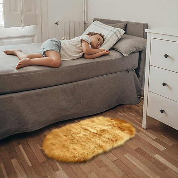VOAVEKE Area Rugs for Bedroom Living Room, Soft Shag Carpet, Super Soft Faux Sheepskin Area Rugs For Bedroom Floor Carpet Faux Rug Bedside Rugs