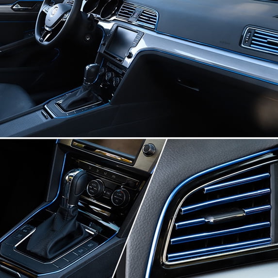 VOAVEKE Car Accessories,Car Interior Decorative Strip Door Center Console Instrument Panel Decorative Strip Bright Strip