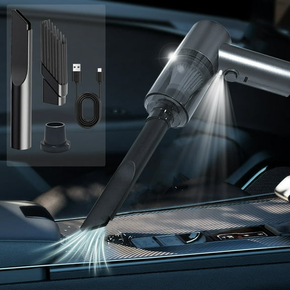 VOAVEKE Car Vacuum,Handheld Vacuum Cordlesses,Handheld Car Vacuum Cleaner Powerful Suction Small Car Vacuum Cleaner Mini Dusts Buster With USB Portable Vacuum Cleaner