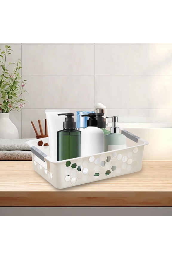 Desk Organizer, Pantry Organizers and Storage, Plastic Storage Basket Student Desktop Organizer Hand Account Stationery Dirty Clothes Basket Storage Basket Plastic Storage Basket