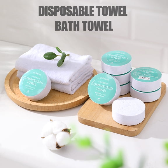 VOAVEKE Disposable Face Towel,Disposable Towels For Adults,Portable Compressed Towel Disposable Face Towel Travel Towel Large Bath Towel 6pc