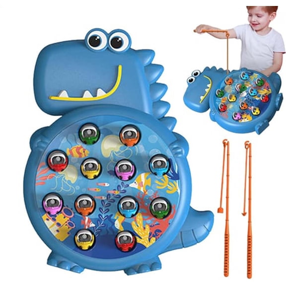 VOAVEKE Easter Decorations, Summer Decorations for Home, Dinosaur Magnetic Fishing Game
