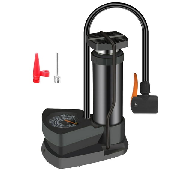 VOAVEKE Easter Decorations, Valentines Decorations, Portable Bicycle Tire Pump Foot Activated Tyre Inflator With Pressure Gauge