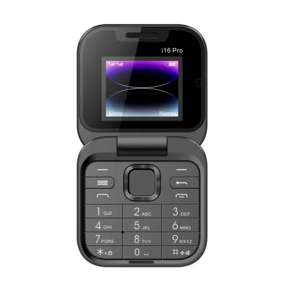 VOAVEKE Folding Flip Phone Double SIM Double Standby Mini Backup Phone