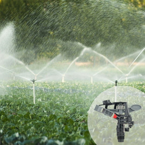 VOAVEKE Garden Hose Nozzle,1/2 Controllable Angle Plastic Rocker Arm Sprinkler Agricultural Irrigation Garden Garden Watering Greening Irrigation