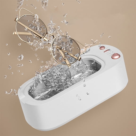 VOAVEKE Home Appliances,Three-Speed Timing Strength Adjustment Ultrasound Cleaning Machine Household Multi-Functional Jewelry Braces Toothbrush Cleaner