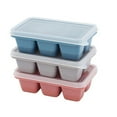 thumbnail image 1 of VOAVEKE Ice Trays For Freezer,Ice Tray With Lid,3PCS Fruit Ice Tray Mould With Lid Home DIY Ice Cream Mould Summer, 1 of 2