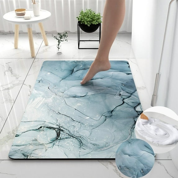VOAVEKE Kitchen Gadgets And Utensils,Kitchen Gadgets And Tools, Bathroom Soft Diatomaceous Earth Absorbent Floor Mat Bathroom Toilet Doorway Quick Dry Foot Mat Entry Door Mat Non-slip Mat