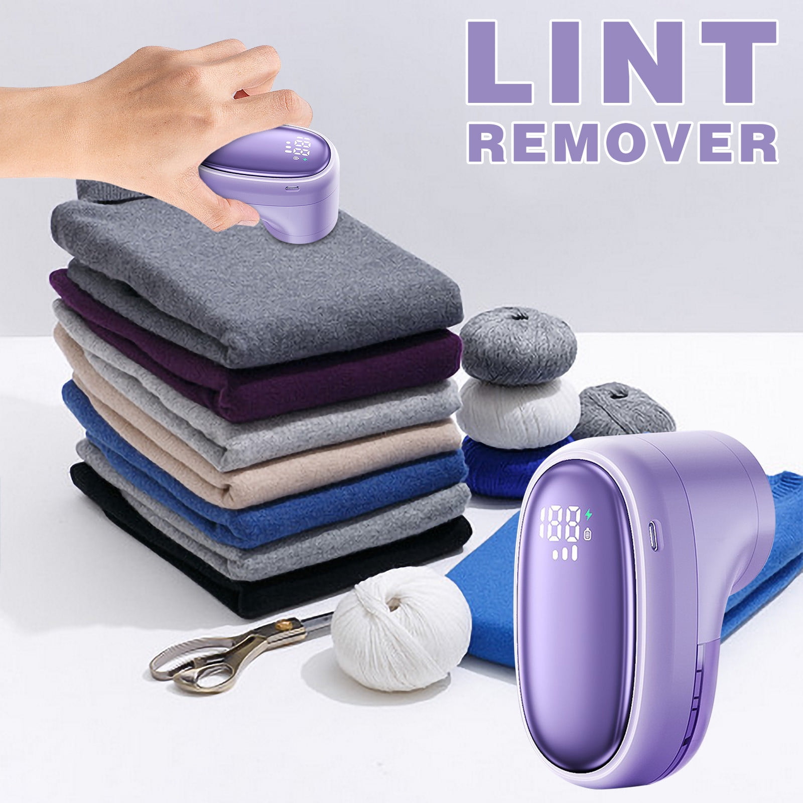 VOAVEKE Lint Removers,Hairball Rechargeable Home Removal Ball Hair