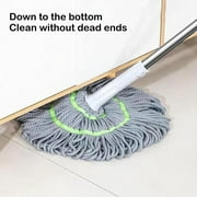 VOAVEKE Mops for Floor Cleaning, Hand Brooms, Hand Self Twisting Water Mop New Household Pier Cloth Fast Cleaning Mop