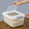 thumbnail image 1 of VOAVEKE Rice Container,Rice Bucket,Rice Sealed Bucket Transparent Rice Bucket 10 Pounds Of Rice Storage Bucket Insect-proof Plastic Rice Box Rice Tank Flour Storage Bucket, 1 of 5