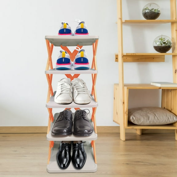 VOAVEKE Shoe Rack,Shoe Organizer,Multi Layer Shoe Rack Household Small Shoe Cabinet Economic Dormitory Door Shoe Rack Installation Free Folding Shoe Cabinet
