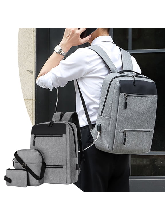 Storage Bags,Storage And Organization,Travel Laptop Backpack, Large Women's Men's Travel Backpack, 16 In Business Backpack With Crossbody And Coin Purse, College Bag Three Piece