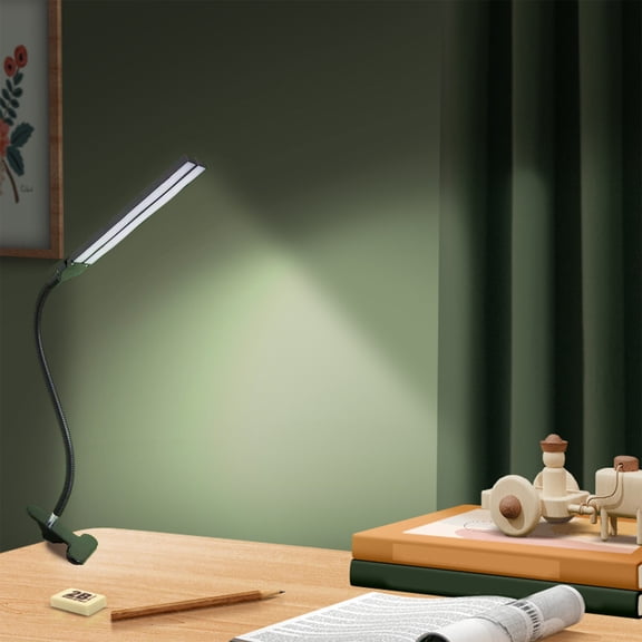 VOAVEKE Table Lamp LED Book Light, Head 32 LED Reading Light 180° Adjustable Clip On Desk Lamp With Flexible Gooseneck For Reading In Bed