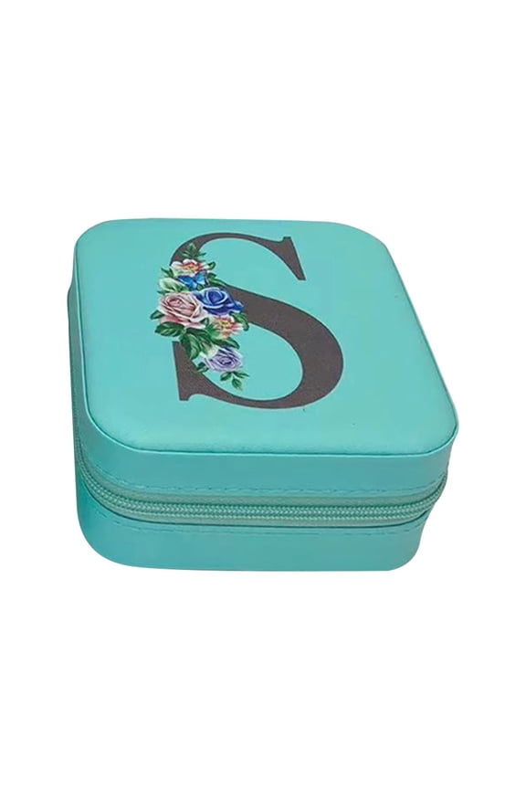 Valentines Day Gifts, Valentines Day Decorations, 26 Letters Earring Jewelry Display Storage Box Case Organizer Flannel Tray Gift