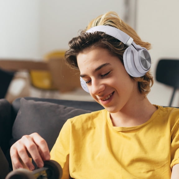 VOAVEKE Wireless Headest Bluetooth Earphones With Deep Bass Intelligent Noise Reduction Long Range Foldable Bluetooth 5.0/TF Card