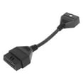 thumbnail image 1 of VOBOR 18cm 16pin Diagnostic Extension Cord Male to Female OBDII Scanner Extension Adapter Connector Cable, 1 of 8