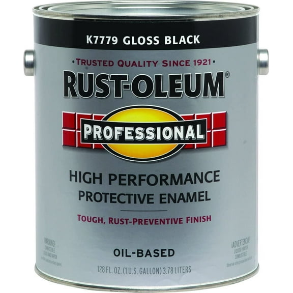 Rust-Oleum High Performance Enamel Paint - Durable Oil-Based VOC Compliant - Black