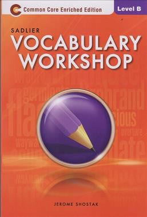 VOCABULARY WORKSHOP,LEVEL B - Walmart.com