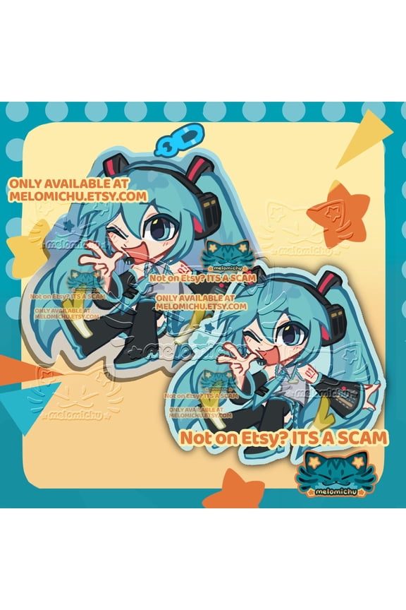 VOCALOID Hatsune Miku - Sticker and keychain 1 pack, random 1 pack